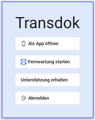 transdok mobil installieren