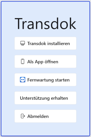 transdok installieren